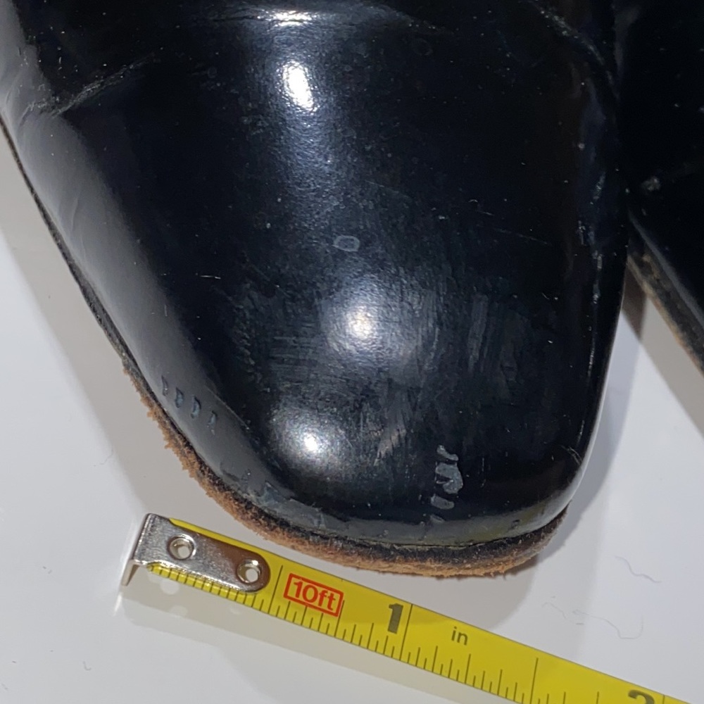 6.5 Ferragamo Patent Leather Black Pumps Women’s shoes 1 7/8 heel VTG Box - Picture 13 of 15